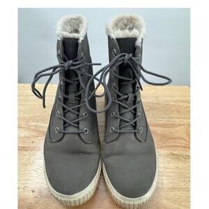 Timberland Women's Gray Skyla Bay Fleece Lined Lace Up Winter Boots - Size 7.5